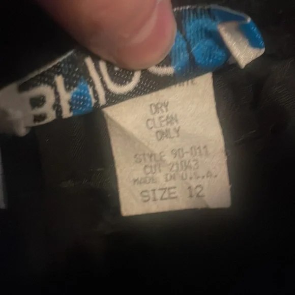 Vintage Briggs Made In The USA Size 12 Black Wool Skirt Academia career mod - Picture 7 of 7